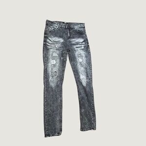 Public‎ Supply Co NYC Acid Wash Distressed Jeans Grunge Streetwear Punk 36x32